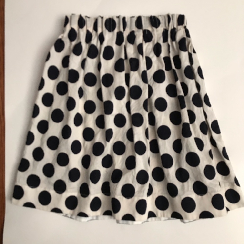 Crewcuts by J.Crew Girls size 10 Navy Dot Skirt